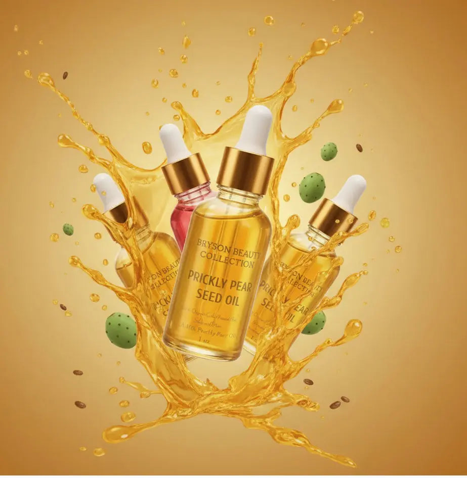Prickly Pear Oil Cold Pressed & Unrefined - Natural Vitamin E, K + Amino Acids. Bryson Beauty Collections