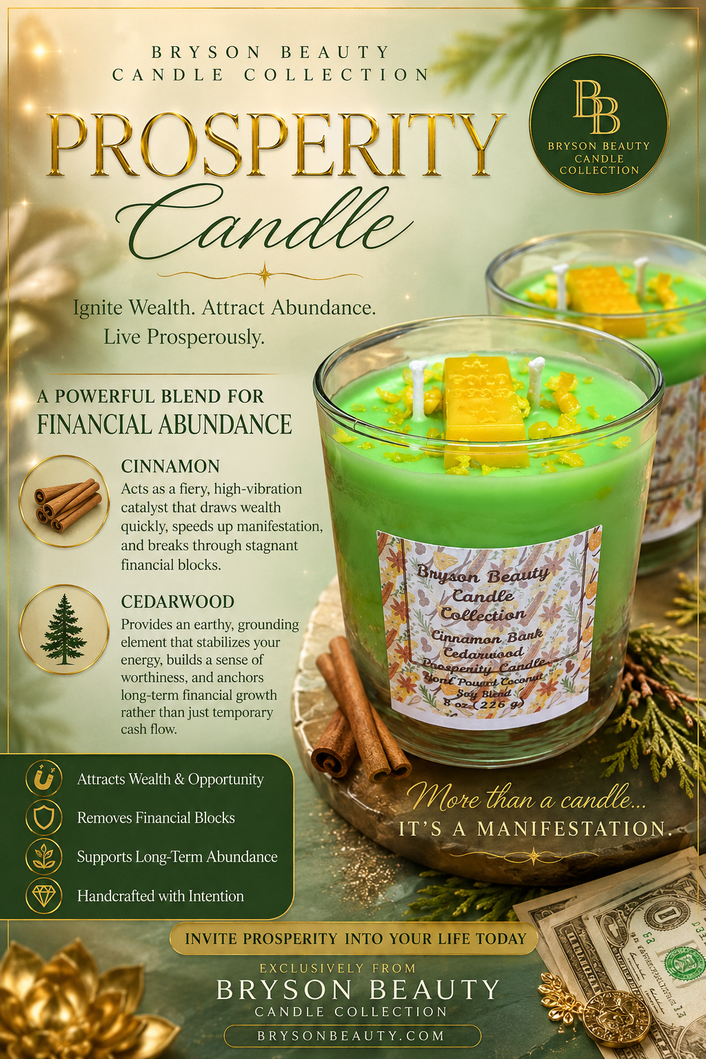 Bryson Beauty Prosperity Candles