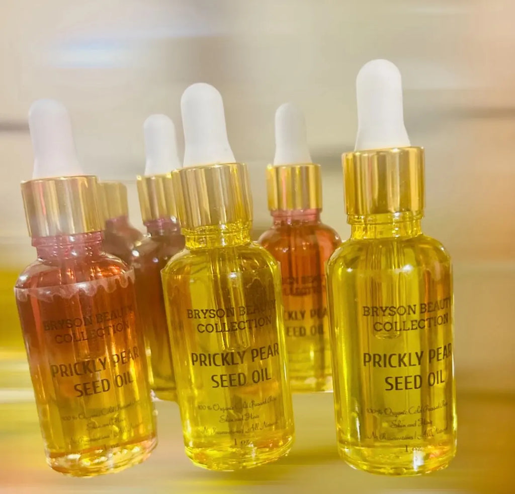 Prickly Pear Oil Cold Pressed & Unrefined - Natural Vitamin E, K + Amino Acids. Bryson Beauty Collections