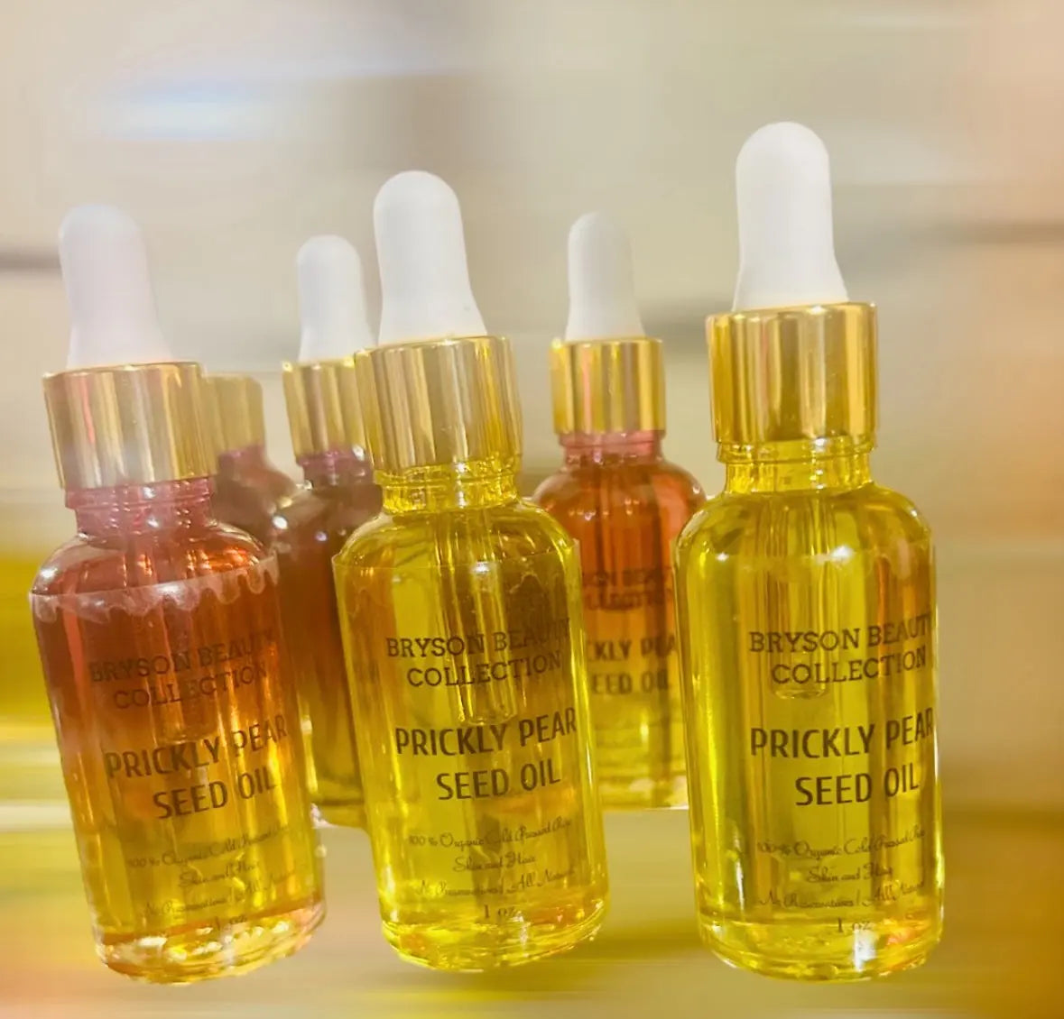 Prickly Pear Oil Cold Pressed & Unrefined - Natural Vitamin E, K + Amino Acids. Bryson Beauty Collections